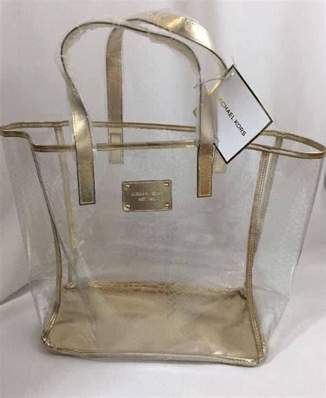 michael kors nautical beach bag|Michael Kors clear tote bags.